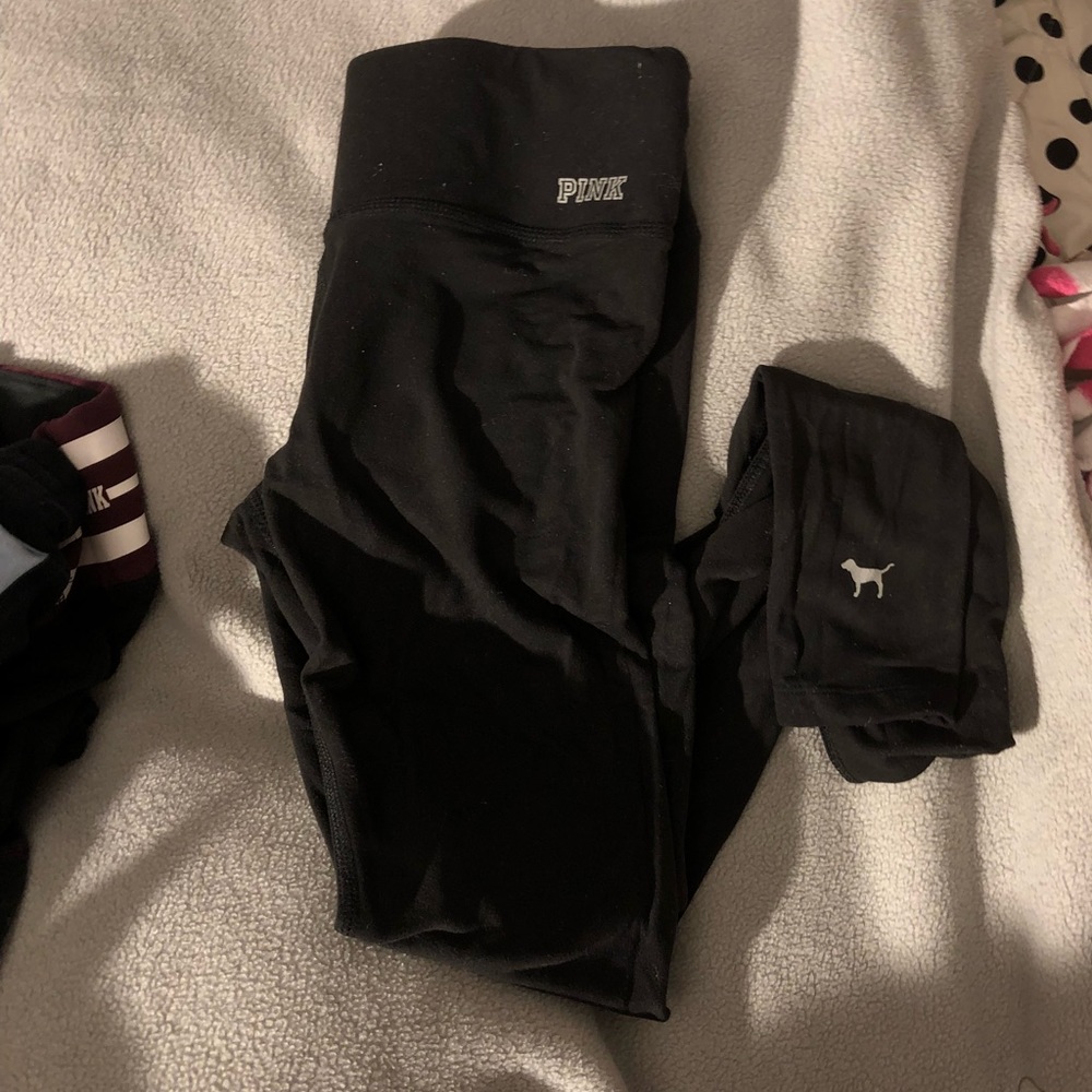 💗 BLACK VS PINK XS LEGGINGS ‼️